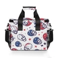 thumbnail image 7 of FORMRS Insulated Cooler Bag 24 Cans Capacity Soft Leakproof Lunch Box with Side Pockets, Cartoon American Football Helmets, 7 of 7