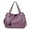 Purple, variant on Women's Large Tote Bag with Shoulder Strap – Water-Resistant Soft Leather Carryall Bag, Multi-Compartment Organizer with Zipper Closure for Work, Travel, Commute (Crossbody & Handheld, Fits Laptop)