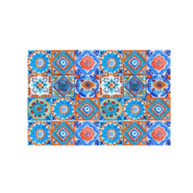24 Uds pegatinas de azulejo Retro estilo europeo Peel Stick pegatinas de pared para suelo impermeable Backsplash Diy Mural decoración de cocina y baño