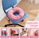 thumbnail image 2 of Almohadilla para asiento en forma de dona Benazcap con espuma viscoelástica para alivio del dolor - Rosa, 2 of 6