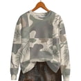 thumbnail image 5 of Maplenight Crewneck Sweatshirts for Women Casual Long Sleeve Tops Camo Maple Graphic Shirts Fall Fashion Clothes, 5 of 6