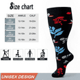 thumbnail image 2 of 4 Pairs Wide Calf Compression Socks For Women And Men,Plus Size Knee High Support Stockings For Circulation,Nurses,Travel,Running, 2 of 4