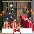 thumbnail image 3 of Patiojoy 4' Artificial Christmas Tree Pre-Lit LED and Fiber Optic  w/ Snowflakes, 3 of 10