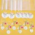 thumbnail image 5 of 6 Sets Teacher Gifts Teacher Appreciation Gifts Rhinestone Keychain Organza Bags with Thank You Cards for Women Teachers Christmas Valentine's Day Thanksgiving Graduation, 5 of 7