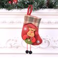 thumbnail image 4 of Christmas Stockings, Xmas Stockings, 3D Plush Socks Gift Bags for Kids Decor Home Ornament Holiday Party Supplies, Burlap Style with Santa, Snowman, Christmas Tree, Bears, 4 of 7