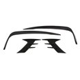thumbnail image 2 of Front Bumper Fog Light Trim, Fog Lamp Eyebrow Frame Protective Glossy Black  For Cars, 2 of 8