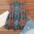 thumbnail image 5 of Women s Strapless Floral Print Tube Top Casual Loose Fit Sleeveless Blouse Multiple Vibrant Pattern Options Soft Lightweight Fabric Comfortable Summer Daily Bohemian Top, 5 of 6