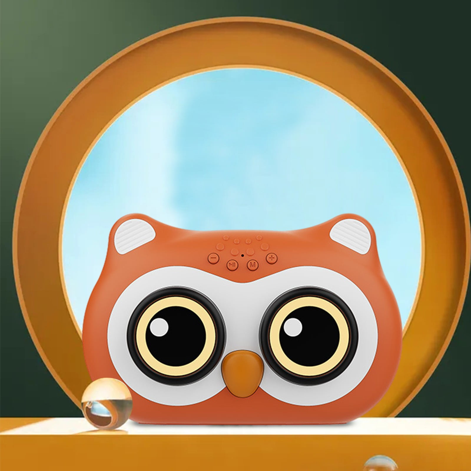 Bluetooth Audio, Bluetooth 5.0 New Cartoons Owl Bluetooth Speaker Cute Mini Desktop Computer Bluetooth Sound Gift