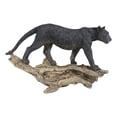 thumbnail image 6 of Ebros Animal Jungle Black Panther Prowling On Distressed Tree Log Figurine 8"L, 6 of 9