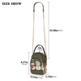 thumbnail image 2 of FORMRS Crossbody Bag for Women Quilted Travel Shoulder Cell Phone Purse with Chain Strap Handbag, Beige Snowmen, 2 of 7