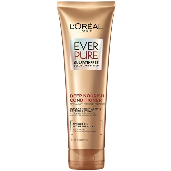 L'Oreal EverCreme Deep Nourish Moisturizing Sulfate Free Conditioner, for Dry Hair, 8.5 fl oz