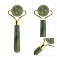 thumbnail image 3 of Unique Bargains 1 Pc Spherical Face Massager for Beauty Parlor Dark Green Natural Jade Zinc Alloy, 3 of 4