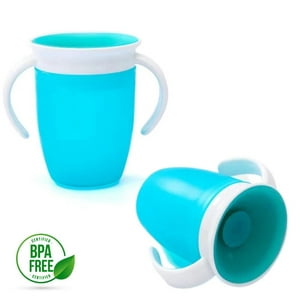 Vaso para bebés con aza antiderrame Chicco Training Cup color blue