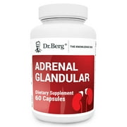 Dr. Berg Adrenal Glandular Formula - Adrenal Cortex Supplement, 60 Veggie Capsules