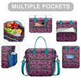 thumbnail image 2 of Pioneer Flower Floral Print Pattern Womens Lunch Box for Work,Insulated Large Lunch Bag for Tween and Teen,Loncheras Para Mujer,Leakproof Adult Lunch Bag for Work,Beach,Travel,Picnic,Camping, 2 of 7