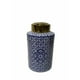 Benzara BM163331 Pot Recouvert de Céramique Polie&44; Bleu et Blanc – image 1 sur 1