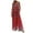 Multicolor, variant on Women's Christmas Print Wide-Leg Strapless Tank Jumpsuit, Casual Style with Pockets, Dark Red, Size L