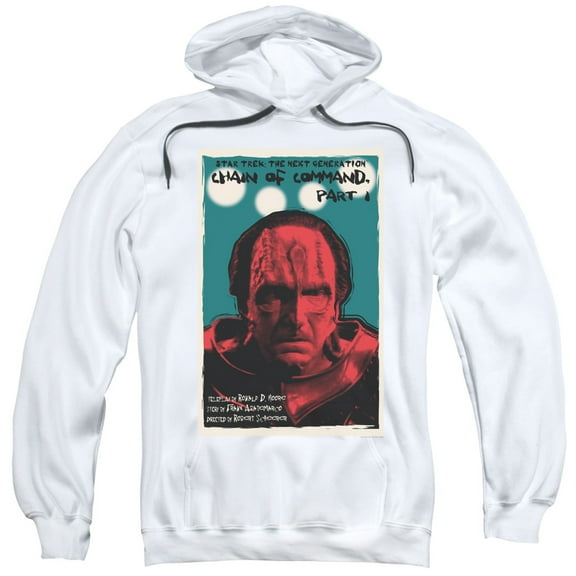 Star Trek Tng Season 6 Episode 10 Adult Pullover Hoodie Sweatshirt White