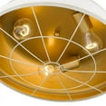 thumbnail image 4 of Golden Lighting 7312-FM16 FW Bartlett Flush Mount Ceiling Light, French White, 4 of 5