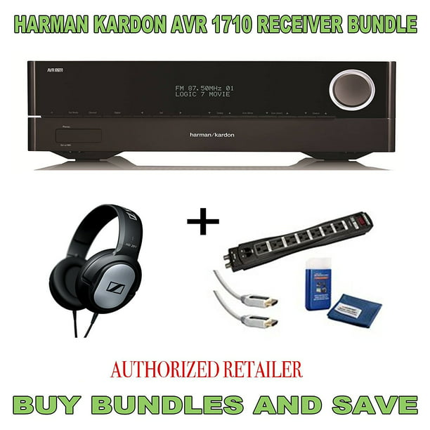 Kardon AVR 1710 7.2-Channel 100-Watt Network-Connected + Monster Home Theater Accessory -