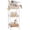 12.8“ White With Drawer, variant on Slim Bathroom Storage Shelf Unit, 3 Tier Corner Storage, Rustic Makeup Organizer, Space-Saving Floor Standing Storage Shelves for Bathroom, Vanity,Kitchen, Laundry 9.85in Matte White