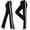 Black, variant on Vivianyo HD Women's High Waist Striped Flare Yoga Pants, Casual Drawstring Bootcut Workout Leggings, Women's Army Green, Sizes S-3XL