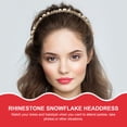 thumbnail image 3 of PAMINGONO Hair Ornaments Women Snowflake Headdress Grey Rhinestone 1Pack, 3 of 8