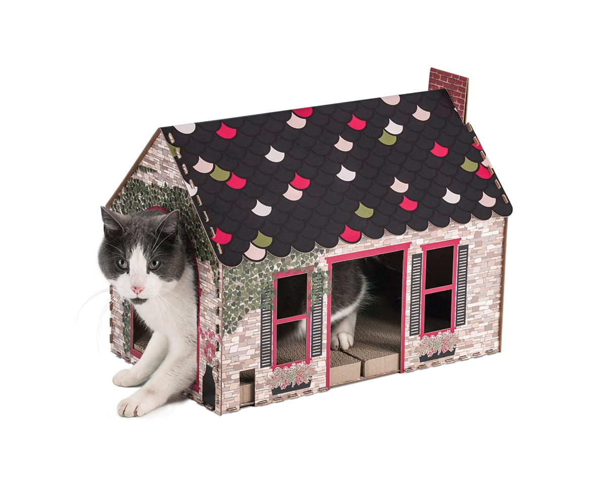 cat scratching playhouse