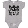thumbnail image 3 of Inktastic Mamaw and Papaw Love Me Grandchild Boys or Girls Baby Bodysuit, 3 of 5