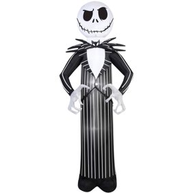 Halloween Airblown Inflatable 5 Ft Jack Skellington With Pumpkin