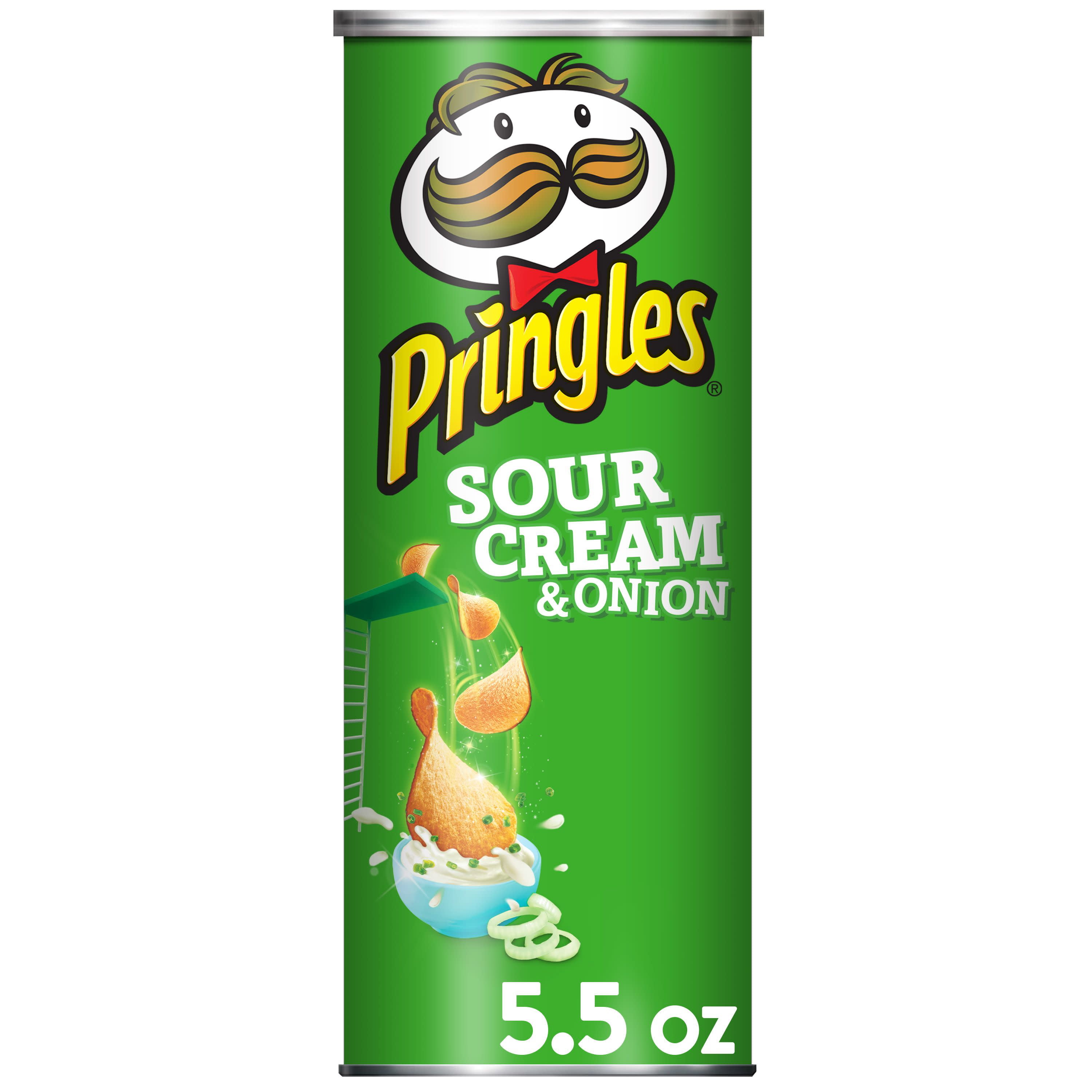 Pringles, Potato Crisps Chips, Sour Cream & Onion Flavored, 5.5 Oz ...