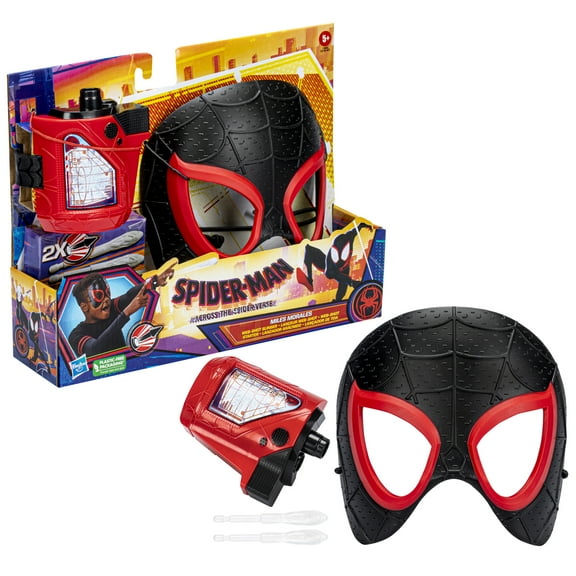 Marvel: Across the Spider Verse Miles Morales Mask and Blaster, Halloween Costume for Boys and Girls, Ages 5 and Up