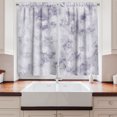 thumbnail image 2 of Ambesonne Marble Print Kitchen Curtains, Granite Stormy Details, 55"x45", Pale Grey Dust, 2 of 3