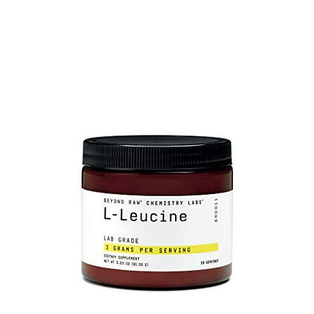 BEYOND RAW Chemistry Labs L-Leucine Powder Fuels Muscles & Maintains Blood Sugar 30 Servings