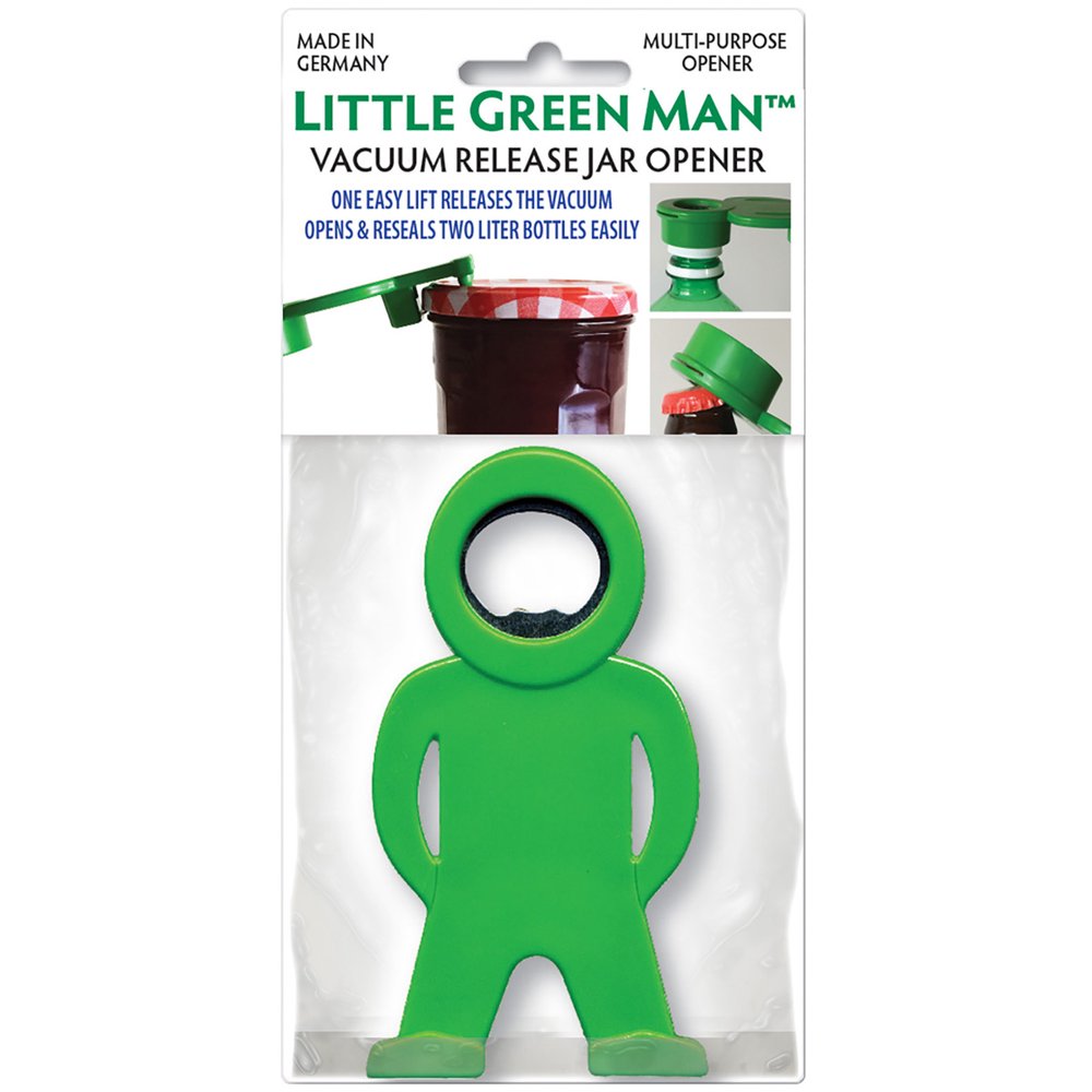 Little Green Man Multi Purpose Bottle & Jar OpenerGreen