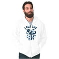 thumbnail image 5 of I Put Eat In Cheat Day Funny Foodie Zip Up Hoodie Men's Women's Brisco Brands X, 5 of 6