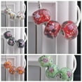 thumbnail image 2 of U8MO 5pcs Lampwork Glass Murano Loose Big Hole Beads For European Charms Bracelets-Black, 2 of 7