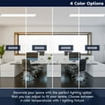 thumbnail image 3 of LUXRITE 6x6 FT LED Recessed Panel 40W/50W/60W 4CCT Up to 6600 Lumens Drop Ceiling Lights Dimmable UL Listed 8 Pack, 3 of 7