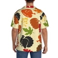 thumbnail image 7 of PAYOHTO Thanksgiving Day Retro Fall Feaves Mens Hawaiian Casual Short-sleeved Shirt Tropical Summer Beach Button Down Shirts, 7 of 7