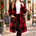 thumbnail image 6 of Dnhxils Jackets for Womens Fashion Hooded Plaid Jacket with Pockets Zip Up Long Sleeve Coat for Womens Winter Warm Clothes Wine XXL, 6 of 6