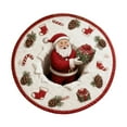 thumbnail image 2 of 3D Christmas Santa Snowman Rug - 15.7Inch Cartoon Printed Polyester Carpet for Living Room, Festive Holiday Home Decoration, 2 of 7