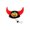 Black#0718-32, variant on Halloween Pet Horn Costume Hat Polyester Festive Pet Headwear for Halloween Parties and Photo Shoots Dogs Cats Dress Up Hat