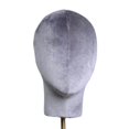 thumbnail image 4 of facefd Mannequin Tête Modèle Velours Stable pour Cheveux Postiches Stand Rack Salon, 4 of 9