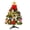 A Multicolor, variant on Mini Christmas Tree Small Christmas Tree with LED Lights Ornaments Tabletop Artificial Christmas Decorations Indoor Christmas Decor