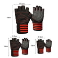 thumbnail image 4 of Shenmeida 1 Pair Kids Half Finger Cycling Gloves Mittens Breathable Non Slip Bike Riding Gloves Sports Training Gloves Outdoor, 4 of 4