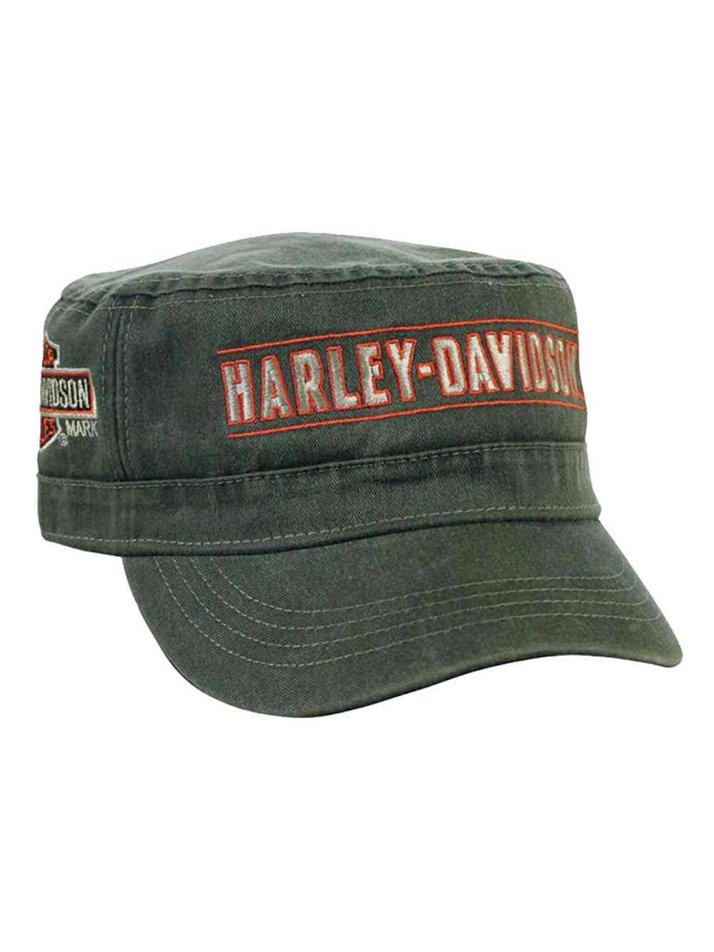 Harley-Davidson - Men's Embroidered H-D Script Painter's Cap, Olive