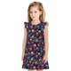 thumbnail image 1 of Fotbe Skull rainbow color mushroom Vestido de Dormir para Niñas de 3 a 10 Años, Mangas Cortas, Estilo Princesa, Pijama Camisón con Mangas Voladas-Small, 1 of 6