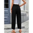 thumbnail image 6 of Women Baggy Wide Leg Pants Casual Elastic Waisted Palazzo Harem Pants with Pockets Black XXL, 6 of 7