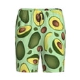 thumbnail image 4 of Naloa Avocado With Seeds Men's Short Pajama Pants, Lounge Comfort Shorts with Elasticized Waistband and Side Pockets - Small, 4 of 9