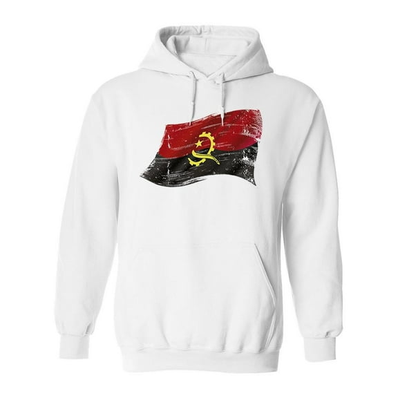 Angolan Flag Hoodie Men -Image by Shutterstock, Male 3X-Large